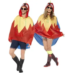Bunter Papagei Regenschutz Poncho - OS