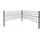 Home Deluxe Doppelstabmattenzaun 1000 x 200 cm Dunkelgrau/Stahl