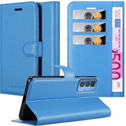 Cadorabo Book Stand Hülle für Motorola EDGE 20 PRO / EDGE S PRO (Motorola Edge 20 Pro, Motorola Edge S Pro), Smartphone Hülle, Blau