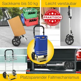 eloneo Einkaufstrolley blau