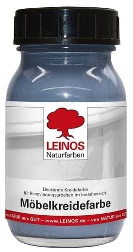 Leinos Möbelkreidefarbe 637 Pazifikblau - 0,1 l Glas