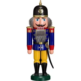 Seiffener Volkskunst eG Nussknacker Soldat 37 cm blau
