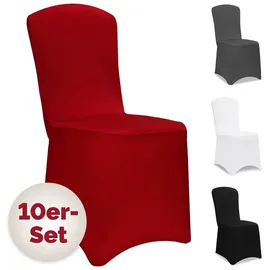 DETEX Stuhlhusse 10er Set Rot