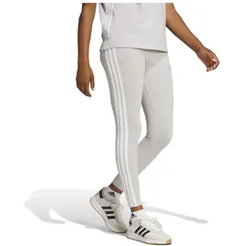 adidas Essentials 3-Streifen Cotton Leggings Light Grey Heather / White 2XS
