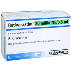 RATIOGRASTIM 30 Mio.I.E./0,5 ml Inj./Inf.L.i.FS SV 5 St