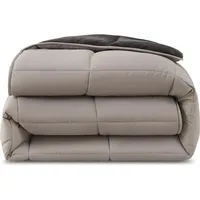 Wometo Plüsch Steppbett 155x220 Oeko-TEX Wende-Design grau – hellgrau