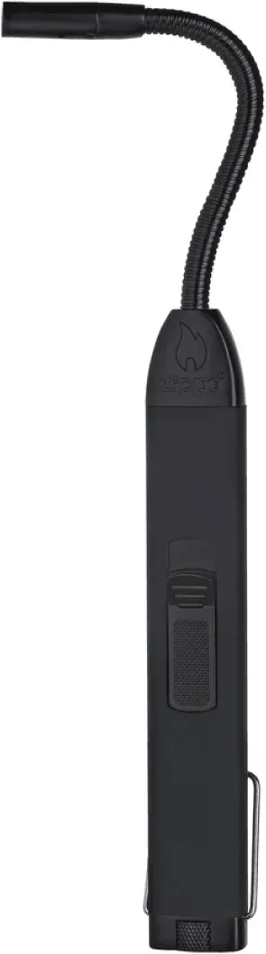 ZIPPO, nachfüllbares Stabfeuerzeug mit flexiblem Hals, Schwarz, mit einstellbarer Flamme