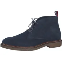 Marco Tozzi by Guido Maria Kretschmer Herren Stiefeletten zum Schnüren aus Wildleder Elegant, Blau (Navy), 41