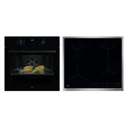 AEG Backofen-Set "HH24BSIB", A+ (A+++-D), schwarz, Herdsets, Aqua-Reinigungsfunktion