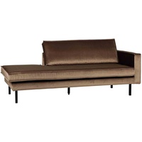 Recamiere Rodeo Daybed Samt, rechts Taupe