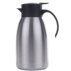 Isolierkanne 2L Isolierflasche – Thermo Kanne Kaffeekanne Edelstahl groß