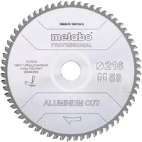 Metabo Kreissägeblatt Aluminium Cut 216 x 30 mm 58 Zähne 1 St.