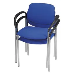 2 Nowy Styl Besucherstühle Styl blau Stoff