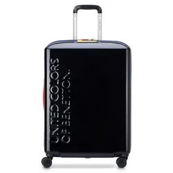 Delsey Paris x United Colors of Benetton 4-Rollen Trolley 66 cm  schwarz