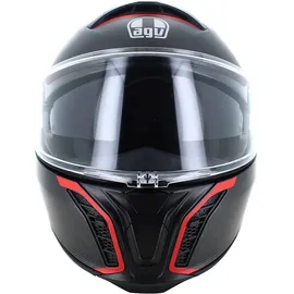 AGV Tourmodular Frequency Klapphelm - Matt Dunkelgrau/Rot/Grau / S