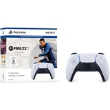 Sony PS5 DualSense Wireless-Controller weiß/schwarz + FIFA 23