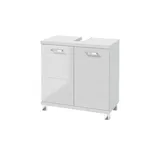 Möbel Kraft Waschbeckenunterschrank 60 x 60 x 32,0 cm Weiß