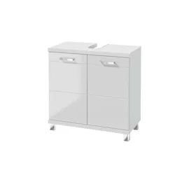 Möbel Kraft Waschbeckenunterschrank 60 x 60 x 32,0 cm Weiß