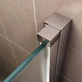 iflair Lara Duschtür rechts 80 x 195 cm grau satiniert ESG Sicherheitsglas