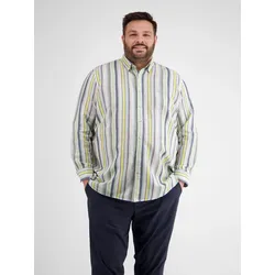 Modisches Streifenhemd für Herren, in Übergrößen - White - 4XL