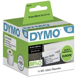 DYMO® Original Etikett für LabelWriterTM, Terminkarte - weiss - nicht klebend, 1 x 300 Etiketten