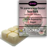 WonderWax Duftwachs Wax Melts für Duftlampe, 6 Würfel Duftmelt Wachsmelt Sojawachs Duftwachswürfel für Raumdüfte, Wachs mit Duftöl Indoor Melts Duftwachs für Aromalampe Wassermelonensorbet