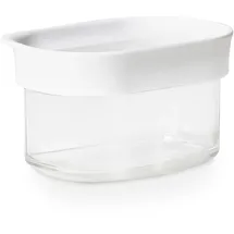 Emsa Optima rechteckig transparent/weiß 6,5 cm 0,18 l