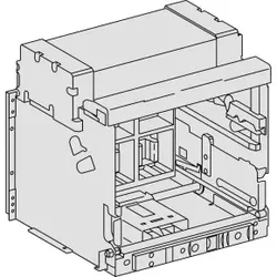 Schneider Electric 48767 Einschubgehäuse ohne Anschlüsse, Korrosionsschutz, für NW2500, 3p