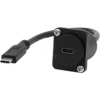 Exsys D-Typ Kabel-Adapter USB-C Buchse zu Stecker, USB 3.2