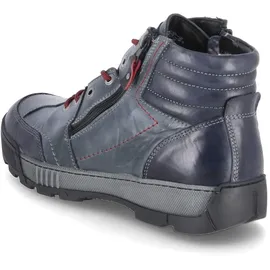 Krisbut Herren Schnürstiefeletten/ Winterboots Blau Glattleder Größe: 41 - Blau - 41