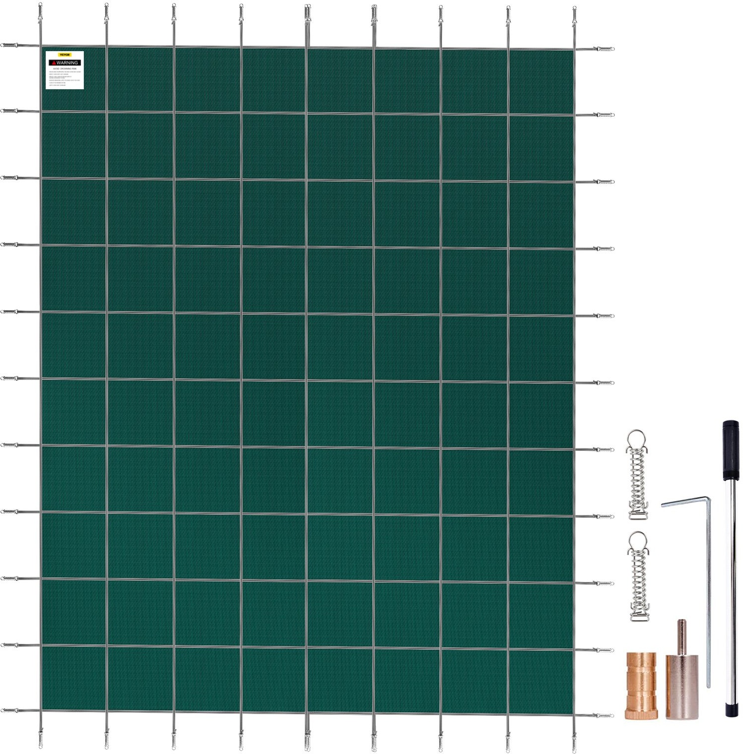 Rechteckige Sicherheitsnetz-Schwimmbadabdeckung 18X32 FT Grün Winter Outdoor