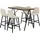 Homcom Bartisch 120 x 60 x 91 cm Beige