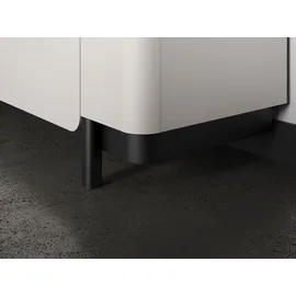 Forte Highboard 130,3 x 161,1 x 44,8 cm Beige / Schwarz