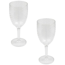 neuetischkultur Sektglas 2er Set Kunststoff mit Blaseneffekt Champagnerglas neuetischkultur