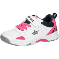LICO Unisex Kinder Peyton V Hallenturnschuhe, Weiss Marine Pink,
