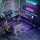 luxuskollektion Gaming Tisch L Form mit Monitorständer, Schwarz, 127 x 127 cm