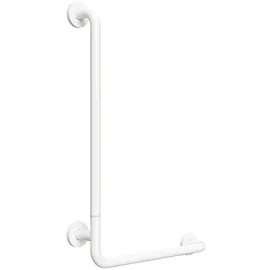 Brillantbad BELP Duschgriff Steckbar Links Eisen Weiß mit Abdeckung 110x625x885 mm, 120 kg Traglast für Bad & WC >> zum Bohren