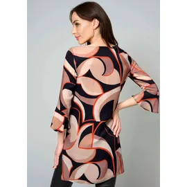 ALBA MODA Blusentunika mit grafischem Muster in schwarz | Gr.: 38