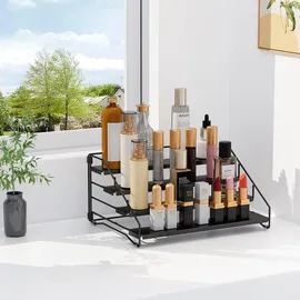 luxuskollektion Gewürzregal ohne Bohren für die Küche, Schwarz