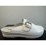 Rohde Herren Pantolette Gr. 45 Weiß Pantoffel Weite G 1511