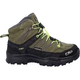 CMP Rigel Mid WP Kinder olive/yellow fluo 34