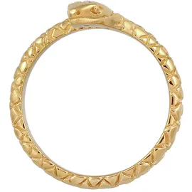 Elli Ring 925 Sterling Silber Schlange in Gold | Gr.: 54