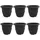 vidaXL Runder Blumentopf Ø 26 x 21,5 cm Schwarz