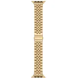 Michael Kors Armband kompatibel mit Apple Watch, 38/40/41 mm:42/44/45/49 mm20 mm Gold Edelstahl, MKS8055E