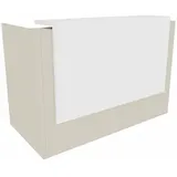 Quadrifoglio Empfangstheke gerade, ulme, weiß 166,0 x 88,0 x 113,0 cm