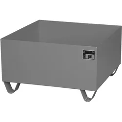 BAUER Südlohn BAUER Stahl Auffangwanne für 200 Liter Fass, Mausgrau, 210 Liter