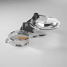 Silva Arc Jet S Left Kompass - Clear / Grey - One Size