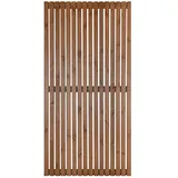 Sichtschutzzaun-Element Quadra 90 cm x 180 cm Natur Lackiert