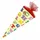 NESTLER SCHULTÜTE 22 CM ABC ALPHABET RUND MIT TÜLLVERSCHLUSS NEU