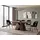 WFL GROUP Vanta 180 x 90 x 76 cm ausziehbar Eiche braun